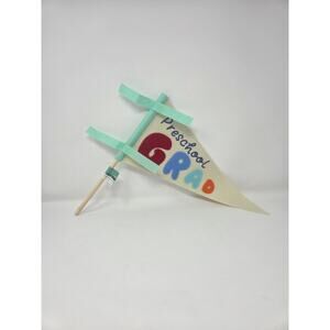 Preschool Grad Felt Pennant Flag